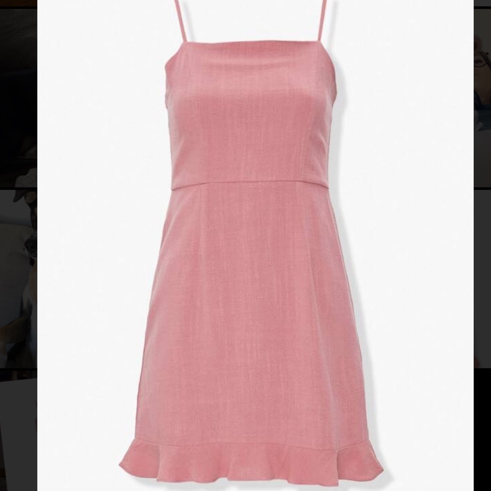 Linen-blend Dress